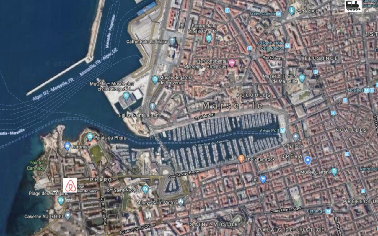 "Le Suez" Appartement Au Bord De Mer Catalans-Pharo Marsella Exterior foto